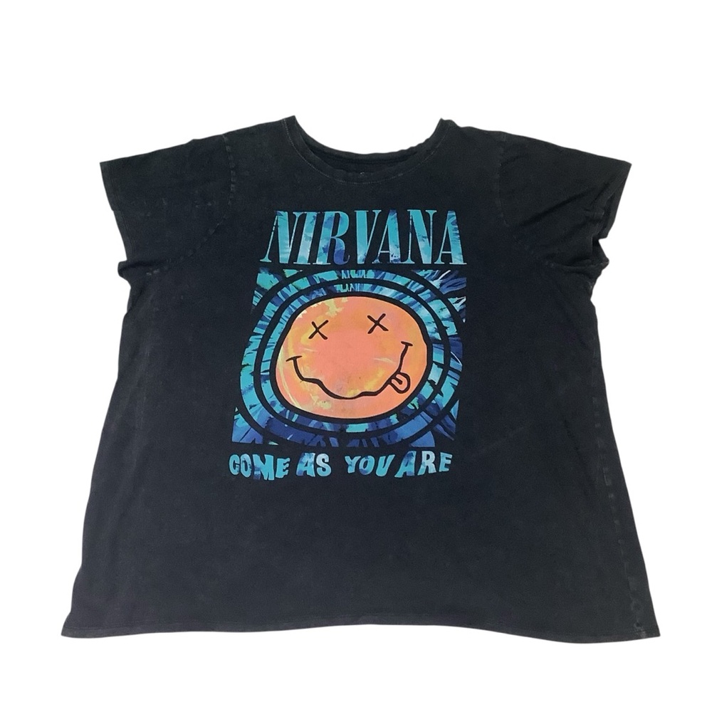 Nirvana Come As You Are Tee Shirt Oversized XL or XXL Check Measurements Black
